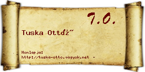 Tuska Ottó névjegykártya